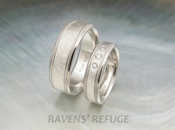 Platinum bands for hotsell him and her