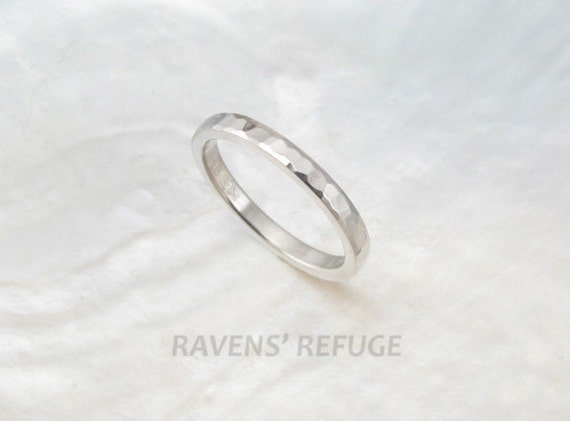 2mm platinum ring