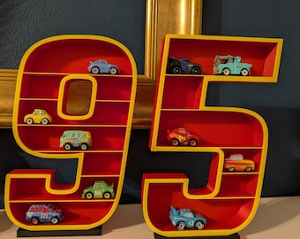 Estantería de exhibición para coleccionistas -95 – Edición de pie, compatible con coches de fundición a presión de Mattel