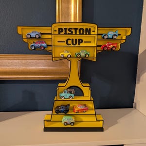 Estante de exhibición estilo trofeo para autos Mattel Mini Racers o autos de fundición del mismo tamaño imagen 9