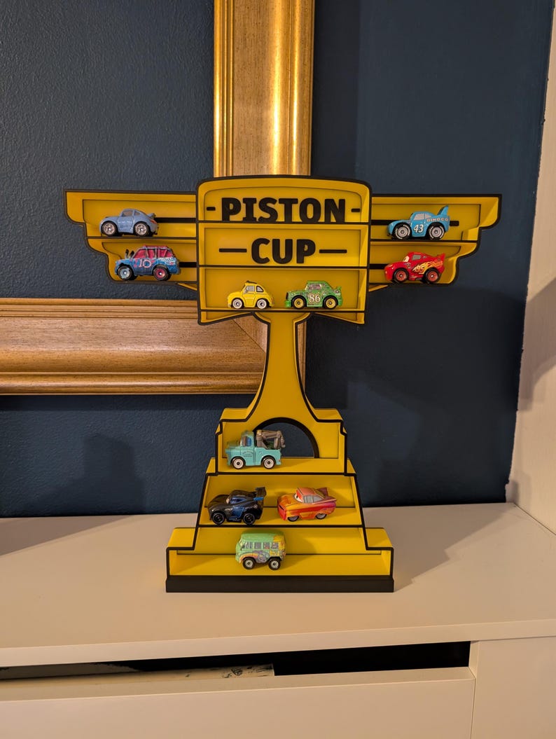 Estante de exhibición estilo trofeo para autos Mattel Mini Racers o autos de fundición del mismo tamaño imagen 9