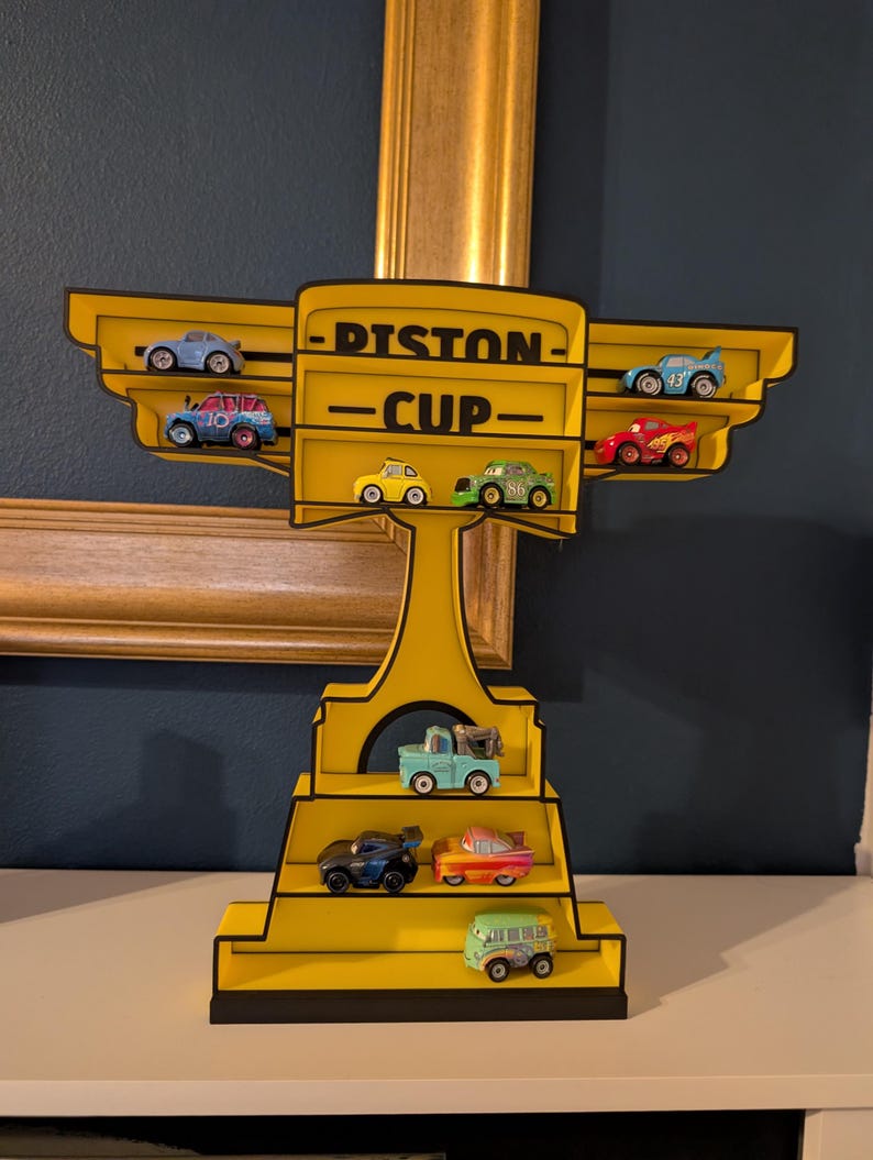 Estante de exhibición estilo trofeo para autos Mattel Mini Racers o autos de fundición del mismo tamaño imagen 5