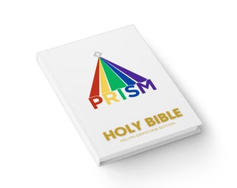 Ruled Line Journal - Prism, Gay Christian Bible, Righteous Gemstones Inspired, Funny Notebook, LGBT Gift, Rainbow Journal
