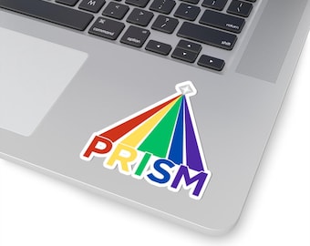 Rainbow Prism Kiss-Cut Stickers, Righteous Gemstones Inspired Gay Christian Group Decals, LGBTQ Pride Vinyl Stickers, Religious Diversity