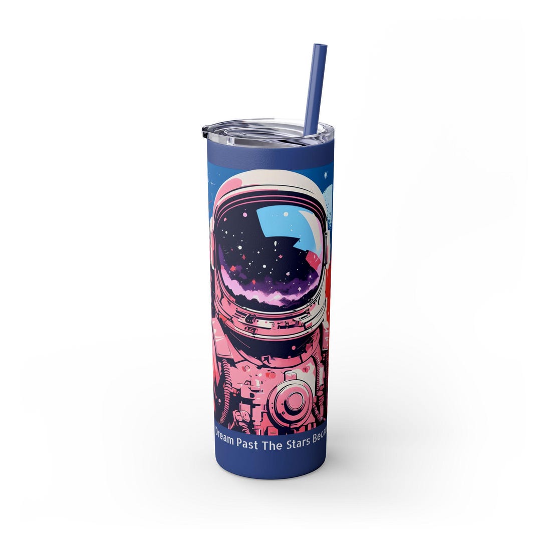 Skinny Rocketship Space Launch Skinny Tumbler, 20oz With Straw - Rocket Ship Coffee Cup ...