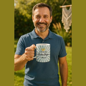 Best Dad Mug, Personalized Ceramic Mug for Dad, Gift for Father&#39;s Day, Birthday or Just Because Coffee Mug with Name