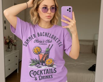 Custom Beach Bachelorette Comfort Colors Shirt: Coastal Bridal Party Favors