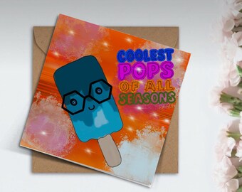 Wydrukuj zabawną kartę na Dzień Ojca | Najfajniejsze inspiracje na każdy sezon | Cyfrowa karta dla taty | Pobierz do druku | Urocza sztuka Procreate dla taty