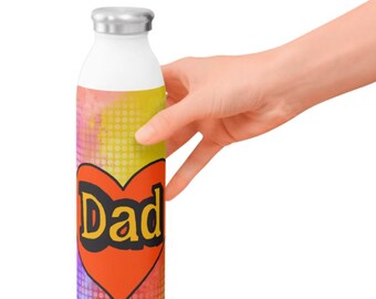 Kolorowy wzór serca z tatą | Dzień Ojca w formacie PNG do druku (pobranie cyfrowe)