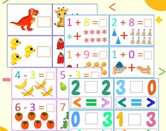 Printable Preschool Math Worksheets. Numbers 0-10 Activities. Toddler Kindergarten PDF | 96-Page Busy Book