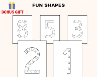 Number Coloring Pages for Kids: Printable Number Tracing (PDF Download)