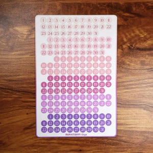 Etichetta giorni calendario bacche // Planner // Bullet Journal // Scrapbooking // Organizzazione // Etichetta adesiva opaca