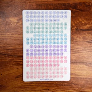Etichetta giorni calendario sirena // Planner // Bullet Journal // Scrapbooking // Organizzazione // Etichetta adesiva opaca