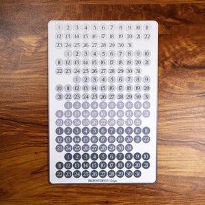 Etichetta giorni calendario grigio // Planner // Bullet Journal // Scrapbooking // Organizzazione // Etichetta adesiva opaca