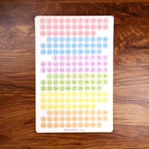 Etichetta giorni calendario pastello // Planner // Bullet Journal // Scrapbooking // Organizzazione // Etichetta adesiva opaca