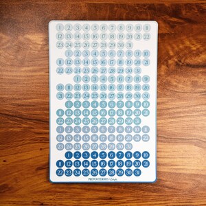 Etichetta giorni calendario oceano // Planner // Bullet Journal // Scrapbooking // Organizzazione // Etichetta adesiva opaca