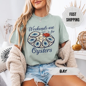 Trendy Oyster Shirt for Seafood Lovers, Cute Oyster T Shirt with Shell Design, Funny Coastal Style Tee, Unique Oyster Lover Gift, Fisherman