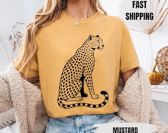 Leopard Graphic Comfort Colors T-shirt: Boho Jungle Tee