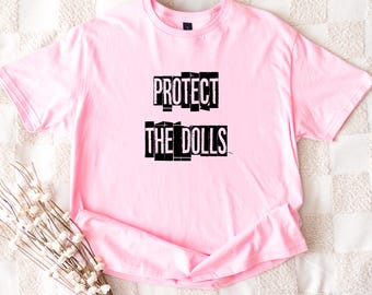 Camiseta «Protejan a las muñecas», Camiseta de igualdad de género, Camiseta para niños trans, Camiseta del orgullo trans, Camiseta de activista por los derechos humanos, Camiseta feminista