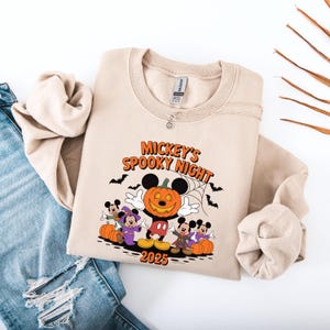Retro Mickey Halloween Sweathirts, Mickey Ghost Shirt, Mickey&#39;s Spooky Night Hoodie, Spooky Season Shirt, Disney Halloween Sweatshirt Hoodie