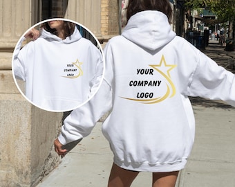 Custom Company Logo Hoodie: Personalized Work Uniform Sweatshirt
