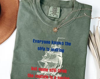 Comfort Colors® Anti Trump Shirt, Equality Shirt, Social Justice Shirt, Political Protest Shirt, Activist Shirt, Everyone knows Ship T-Shirt