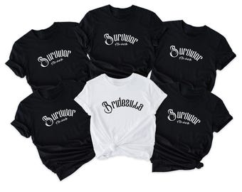 Bridezilla Bachelorette Party Shirts: Funny Matching Team Bride Tees, Bride Tees, Bridal shirt, Bride Squad T-shirts