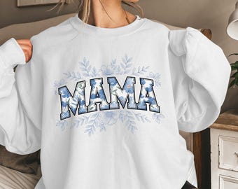 Sudadera y sudadera con capucha para mamá, sudadera con capucha floral para mamá, sudadera "Vida de mamá", lindo regalo para mamá, sudadera con capucha para el Día de la Madre, atuendo moderno para mamá, regalo para mamá