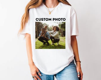 Camiseta con foto personalizada, camiseta personalizada, camiseta con foto personalizada, camiseta con foto, camiseta con foto familiar, camisetas con imagen de logotipo, regalo