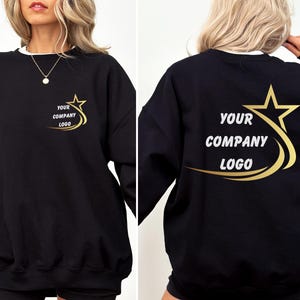 Custom Company Logo Hoodie, Personalized Sweatshirt With Business Name, Work Uniform Sweater, Branded Company Gift, Corporate Apparel