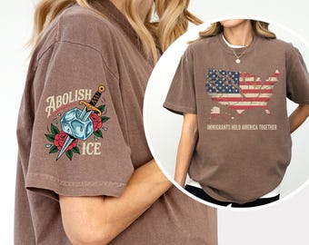 Comfort Colors Pro Immigraten Shirt, Chinga la Migra T-Shirt, T-Shirt mit Ärmeldruck, Abolist ICE T-Shirt, Immıgrants Hold Amerıca Together T-Shirt