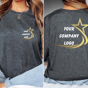 Custom Company Logo Shirt, Personalized Business Tee, Custom Work Uniform T-Shirt, Corporate Logo Shirt, Custom Text Shirt, Personalized Tee