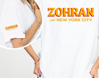 Zohran for NYC Boxy Comfort Colors Shirt, Zohran for Mayor, Zohran Mamdani, Vote Zohran Tee, Rank Zohran, Progressive Zohran 2025 Shirt
