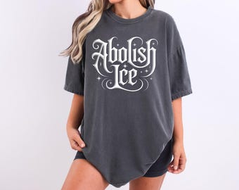 Abschaffen ICE Comfort Colors T-Shirt: Metal Style Demonstration Shirt, Pro Immigrierten Shirt, Mensch rechts T-Shirt