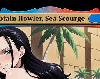 Capitán Howler, Azote del Mar - Nico Robin Waifu Proxy Foil Sexy TCG