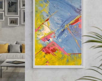 Modern Abstract Art Print: Colorful Wall Decor (Digital Download)