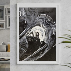Black White wall art, PRINTABLE art, Abstract art, Modern Print, Abstract  , art, Abstract painting print