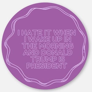 Funny Anti Trump Sticker FDT Decal Political Activist Gift Liberal Sticker Humorous Car Sticker Not My President Protest Message Progressive