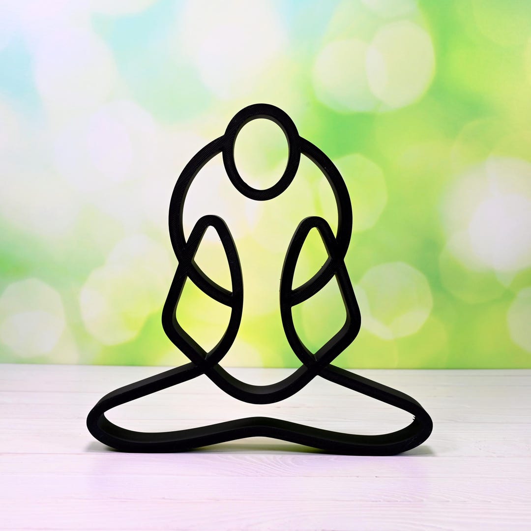 Minimalist Yoga Art: Easy Pose Trinity, Modern Home Decor - Etsy