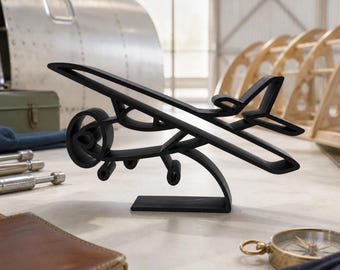 Minimalist Airplane Line Art: Modern Aviation Decor