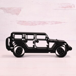 Additional product view of Black Jeep Wrangler 4 Door Side View, showing the Elegant Outlines design and details.