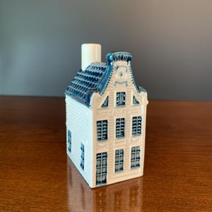 KLM Delft House 13 - Vintage Collectible Ceramic Miniature Dutch Canal House