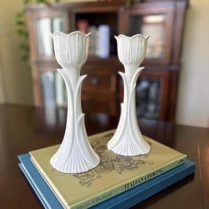 Pair of Tulip Candlestick Holders – Rubel Made in Portugal