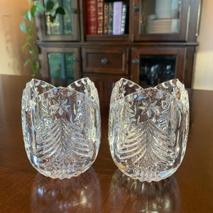 Mikasa Christmas Tree Crystal Votive Candle Holders – Set of 2