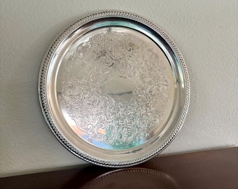 Vintage International Silver Company Silverplated 15” Round