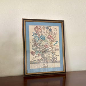 Vintage Robert Furber “March” Botanical Print