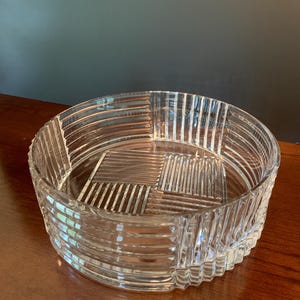 Val Saint Lambert Crystal Bowl
