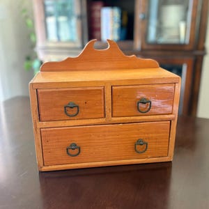 Vintage Wooden Cabinet with Drawers