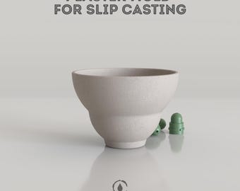 Ceramic Mug Slip Casting Mold: Plaster Pottery Cup DIY Tool