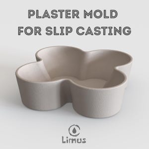 Molde de gesso para vaso de flores: fundição de cerâmica